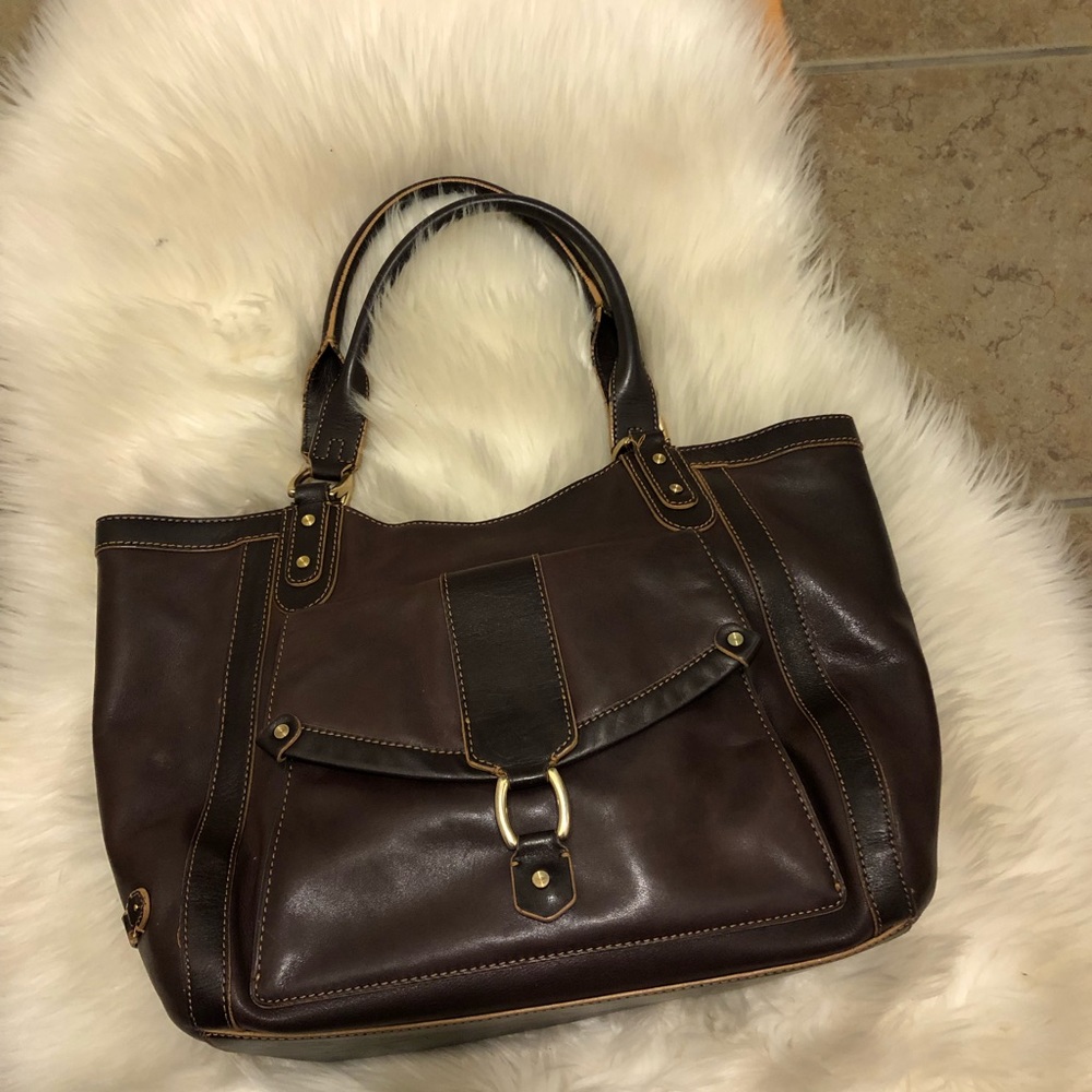 Cole Haan Brown Womens Satchel Handbag⬇️